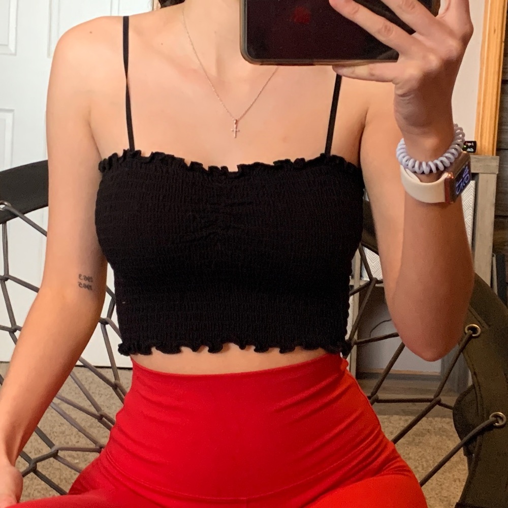 black tank top